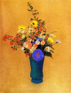 Bouquet of Wild Flowers II by Odilon Redon Oil Painting