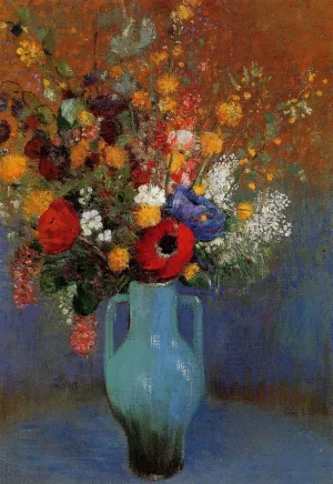 Bouquet of Wild Flowers by Odilon Redon - Oil Painting Reproduction