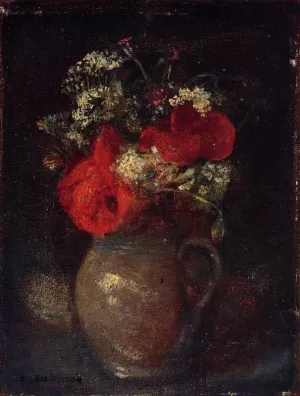 Bouquet Oil painting by Odilon Redon