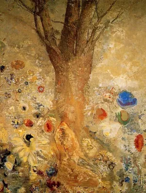 Buddah in His Youth Oil painting by Odilon Redon