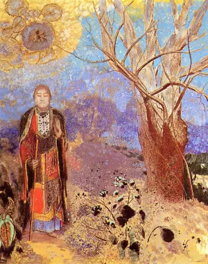 Buddah Oil painting by Odilon Redon
