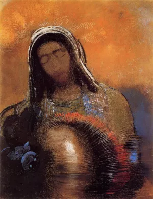 Buddha Oil painting by Odilon Redon