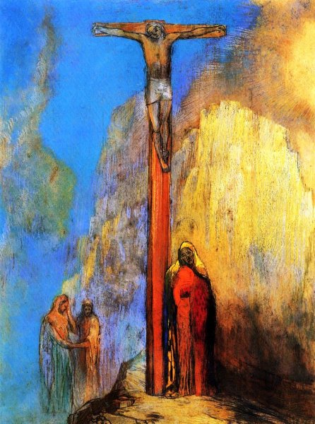 Main Product Photo of Calvary Painting by Odilon Redon