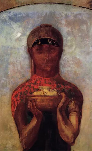 Chalice of Mystery by Odilon Redon - Oil Painting Reproduction