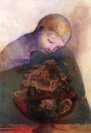 Child with a Cup painting by Odilon Redon