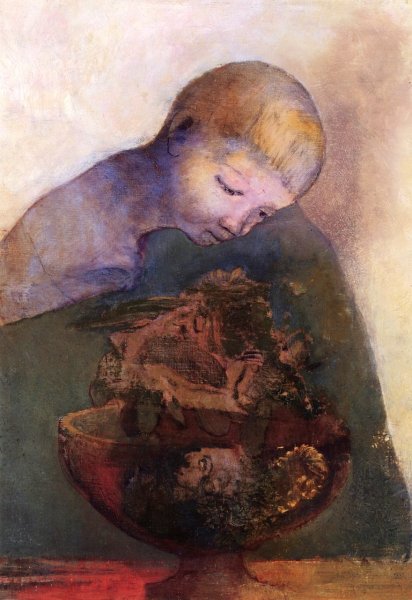 Child with a Cup by Odilon Redon - Hand-Painted Oil Painting Reproduction