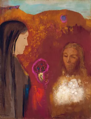 Christ and the Samaritan Woman by Odilon Redon Oil Painting