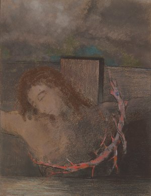 Christ Crucified by Odilon Redon Oil Painting