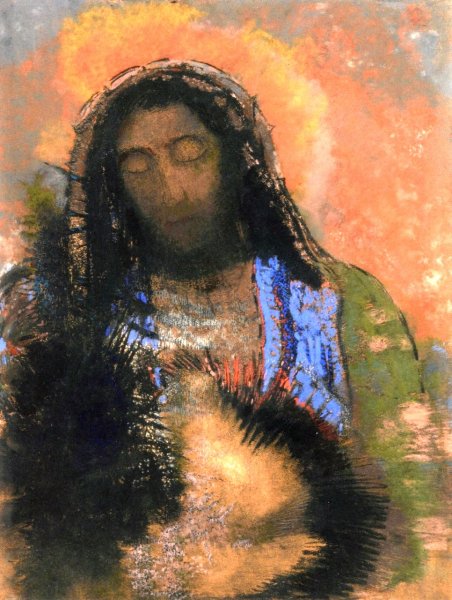 Christ II by Odilon Redon - Hand-Painted Oil Painting Reproduction