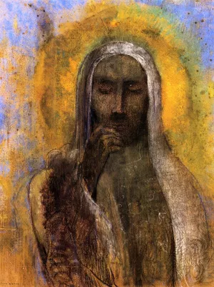 Christ in Silence Oil painting by Odilon Redon