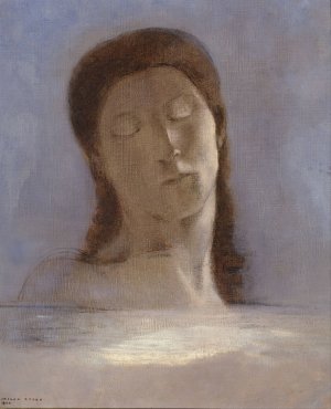 Closed Eyes by Odilon Redon Oil Painting