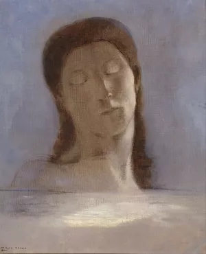 Closed Eyes by Odilon Redon Oil Painting