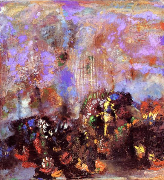 Main Product Photo of Composition: Flowers Painting by Odilon Redon