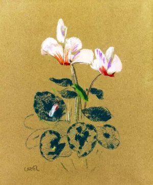 Cyclamen by Odilon Redon Oil Painting