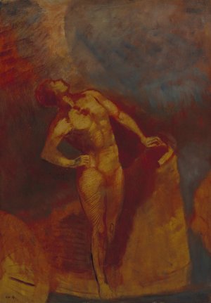 Esquisse pour 'Le Char d'Apollon' by Odilon Redon Oil Painting