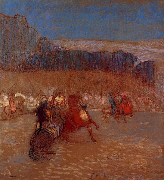 Esquisse by Odilon Redon - Hand-Painted Oil Painting Reproduction