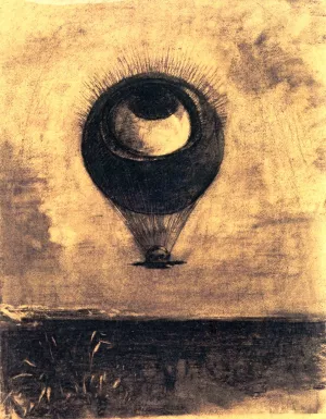 Eye-Balloon by Odilon Redon - Oil Painting Reproduction
