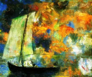 Flower Clouds painting by Odilon Redon