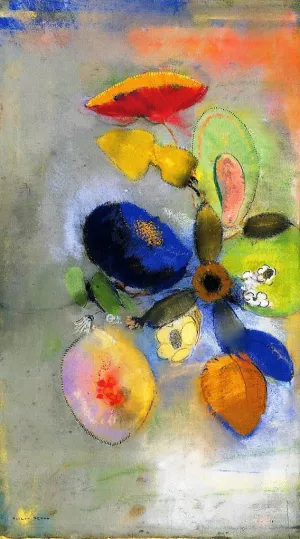 Flowers painting by Odilon Redon