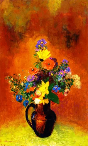 Flowers by Odilon Redon Oil Painting