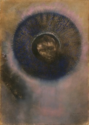 Head within an Aureole by Odilon Redon Oil Painting