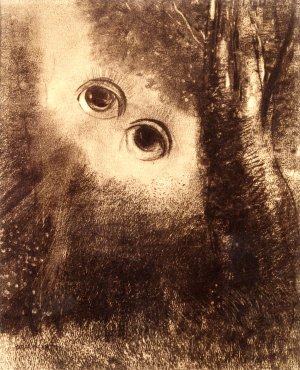 Helen's Eyes Oil painting by Odilon Redon