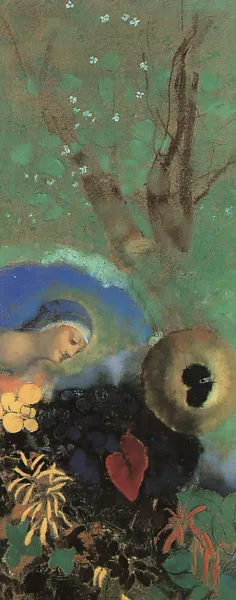 Homage to Leonardo da Vinci by Odilon Redon - Oil Painting Reproduction