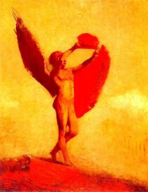 Icarus painting by Odilon Redon