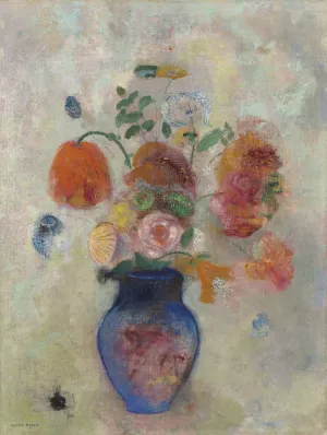 Large Vase with Flowers by Odilon Redon Oil Painting
