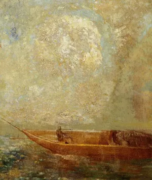 Le Barque painting by Odilon Redon