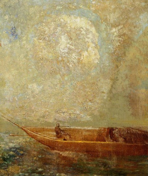 Main Product Photo of Le Barque Painting by Odilon Redon
