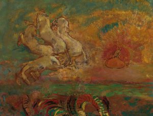 Le Char D'apollon Et Le Dragon by Odilon Redon Oil Painting