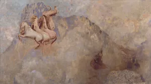 Le char du Soleil by Odilon Redon Oil Painting