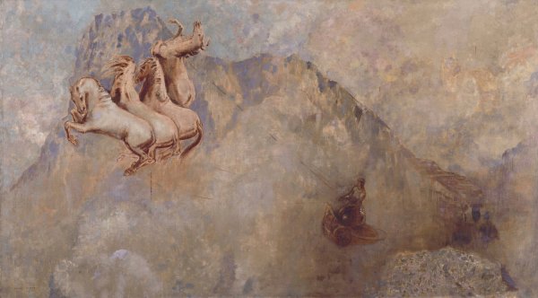 Main Product Photo of Le char du Soleil  Painting by Odilon Redon