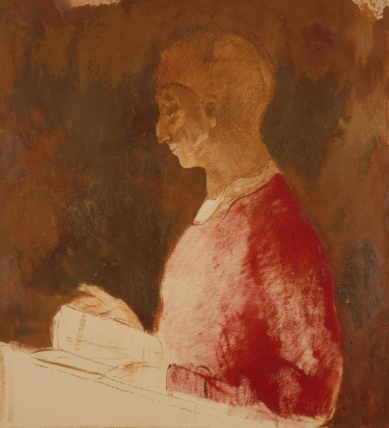 Main Product Photo of Le Graveur Painting by Odilon Redon