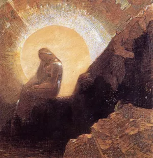 Melancholy Oil painting by Odilon Redon