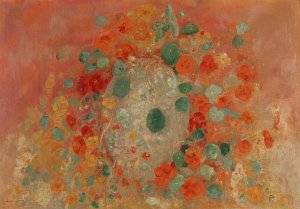 Nasturtiums by Odilon Redon Oil Painting