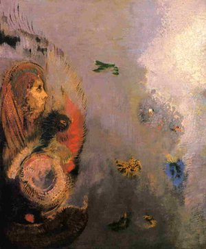 Oannes Oil painting by Odilon Redon