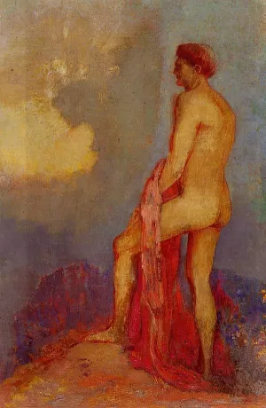 Oedipus in the Garden of Illusions by Odilon Redon - Oil Painting Reproduction