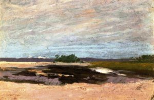 Overcast Sky on a Moor by Odilon Redon Oil Painting