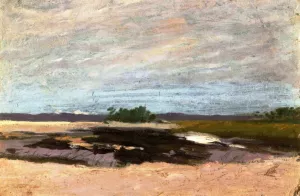 Overcast Sky on a Moor by Odilon Redon Oil Painting