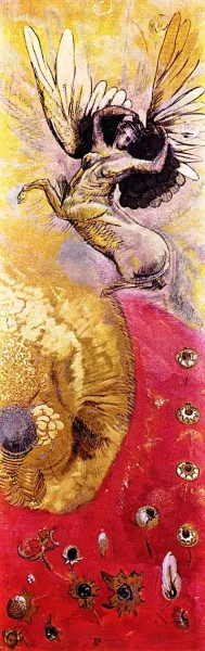 Pegasus II painting by Odilon Redon
