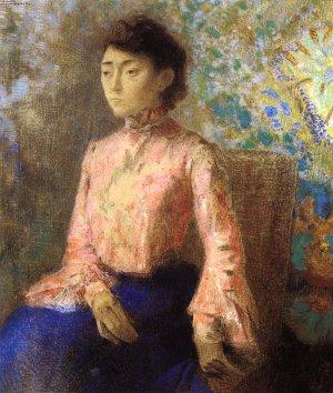 Portrait of Jeanne Chaine by Odilon Redon Oil Painting