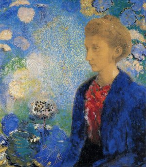 Portrait of Madame de Demecy Oil painting by Odilon Redon