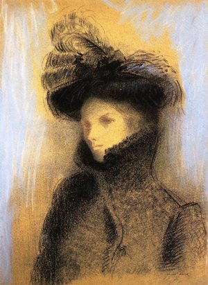 Portrait of Marie Botkine by Odilon Redon Oil Painting