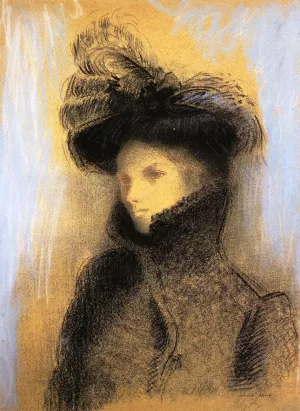 Portrait of Marie Botkine by Odilon Redon Oil Painting