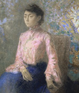 Portrait of Miss Jeanne Chaine by Odilon Redon Oil Painting