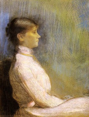 Portrait of Paule Gobillard by Odilon Redon Oil Painting
