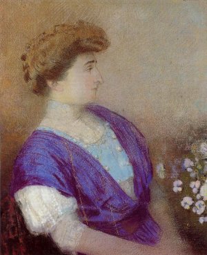Portrait of the Marquis de Gonet by Odilon Redon Oil Painting