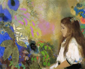 Portrait of Yseult Fayet Oil painting by Odilon Redon